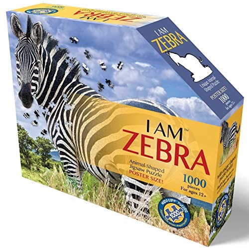 Zebra Carletto Deutschland Carletto Deutschland 887003 MADD CAPP, puzzle kształtujące, puzzle konturowe 1000 części, dla dorosłych i dzieci od 12 lat 887003