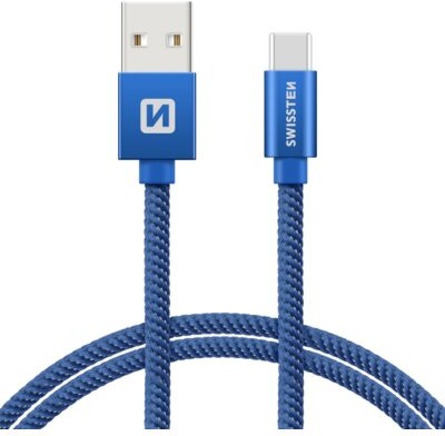 SWISSTEN Kabel USB USB Typ C SWISSTEN 0.2 m Niebieski 71521108