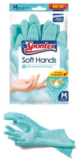 Spontex Rękawice Soft Hand M 12249037 (000779)