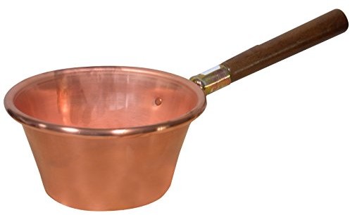 Home czajnik płyta z drewnianym uchwytem, okrągła, miedź, 24 cm 2457024