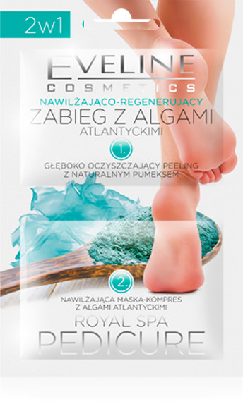 Eveline ROYAL SPA PEDICURE - NAWILŻAJĄCO-REGENERUJĄCY ZABIEG Z ALGAMI ATLANTYCKIMI