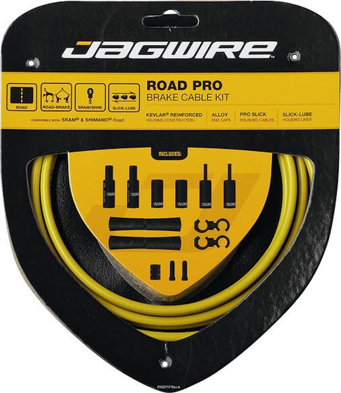 Jagwire Road Pro Brake Cable Kit, yellow 2021 Linki i osłonki hamulcowe 18017178