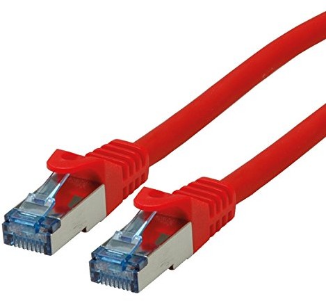 Rotronic ROLINE S FTP Patch Cable C6 A LSOH CL, czerwony 0,5m 21.15.2810