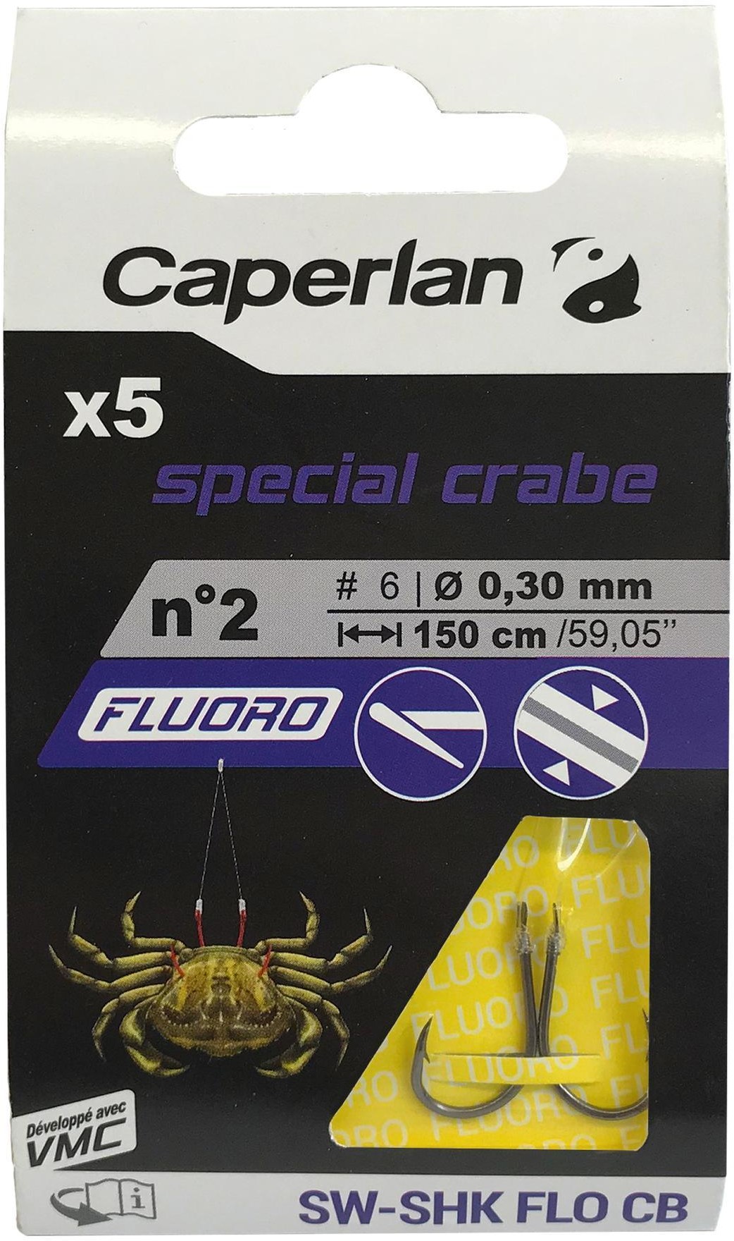 CAPERLAN Haczyk morski z przyponem SW SHK FLO CB Unisex
