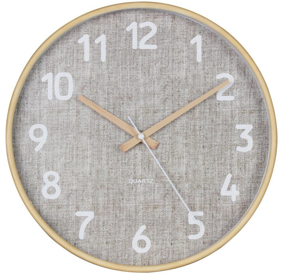 SPLENDID Zegar ścienny CANVAS śr. 30 cm beżowy