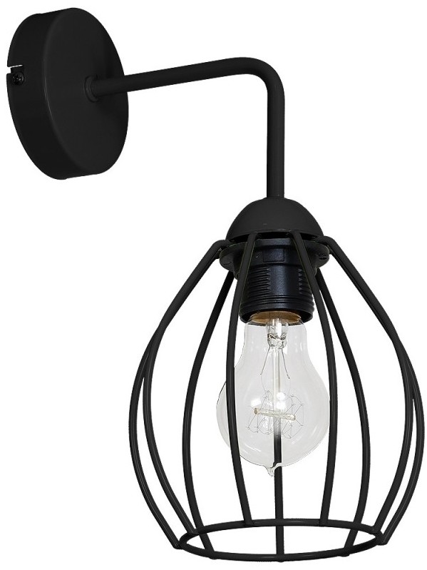 Decoland Kinkiet STAR 1xE27/60W/230V czarna