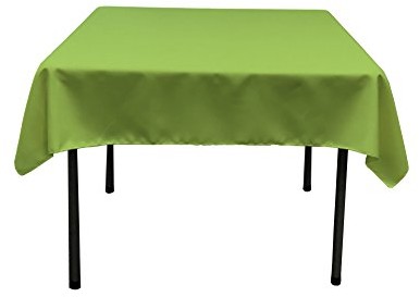 LA Linen La poliester popelina obrus lniana, 58 dzięki 58-inch TCpop58x58_LimeP84