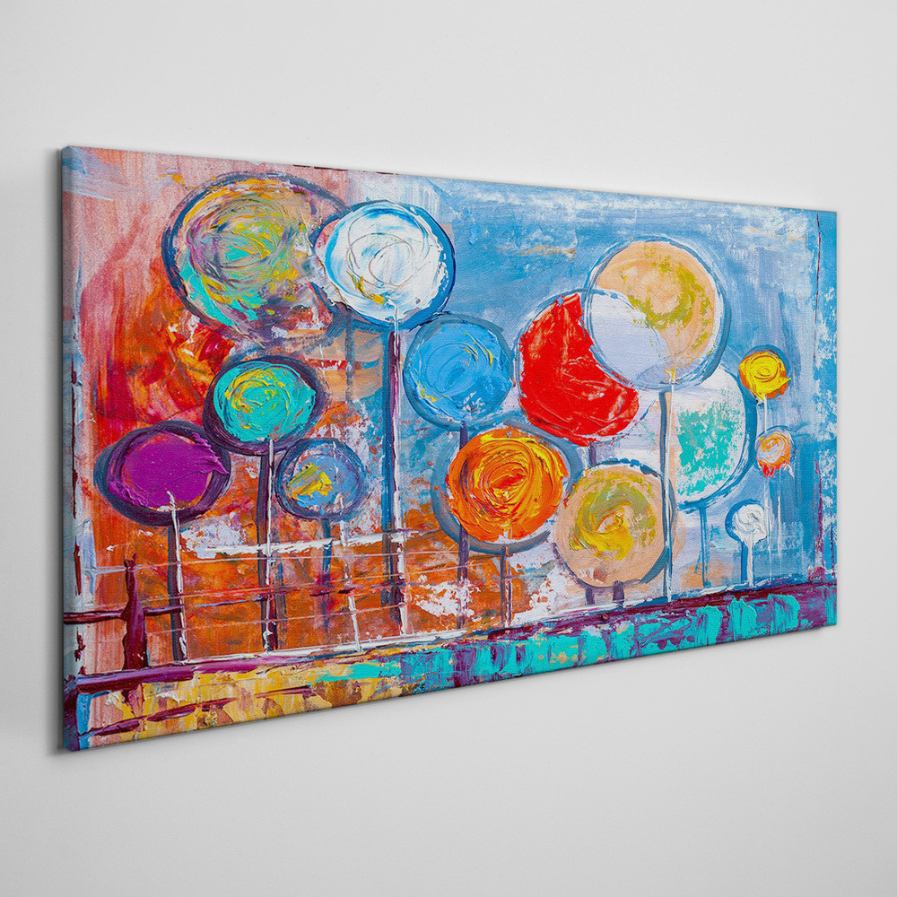 PL Coloray Obraz Canvas Abstrakcyjne Drzewa 100x50cm