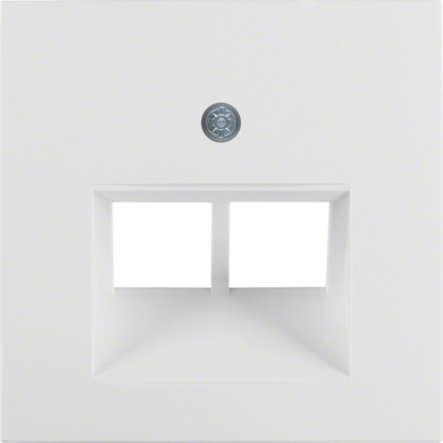 Berker B3/B7 biały mat płytka do gniazda telefonicznego 2 B_14091909