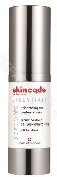 SkinCode AG Essentials Alpine White rozjaśniający krem pod oczy 15 ml