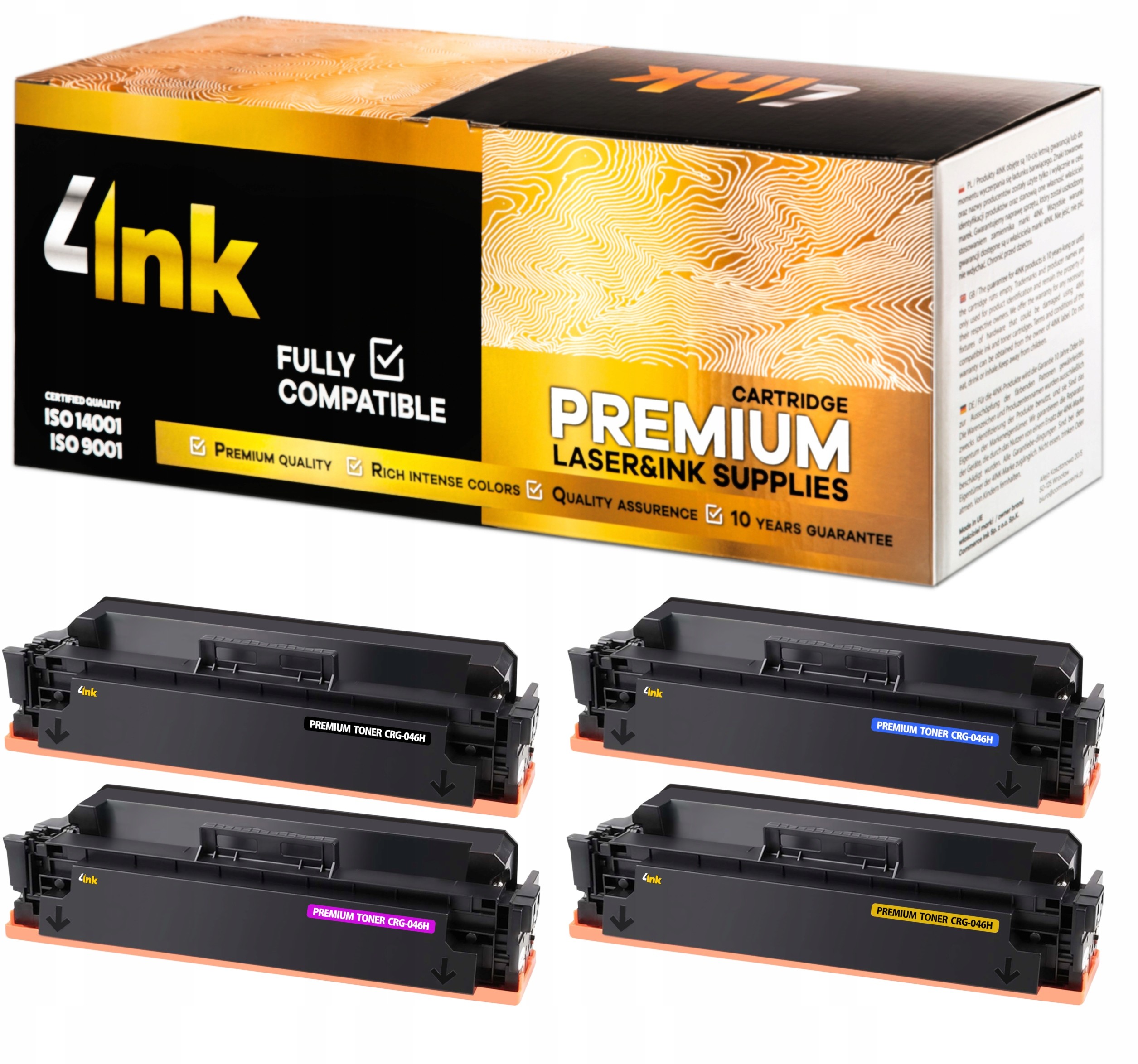 4x Toner Do Canon LBP-653Cdw LBP-654Cdw LBP-654Cx