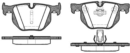 RoadHouse Zestaw klocków hamulcowych, hamulce tarczowe 2381.60