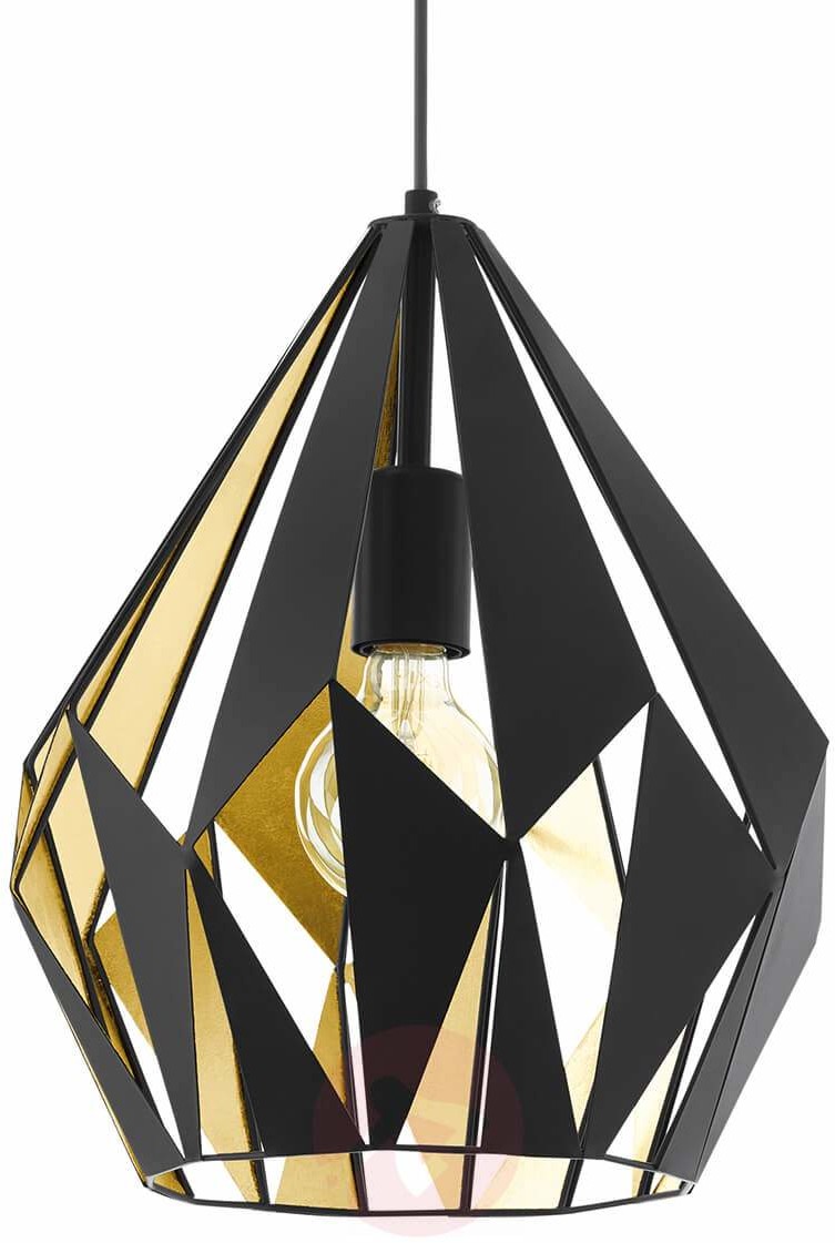 Ekstrawagancka lampa wisząca Carlton, czarna