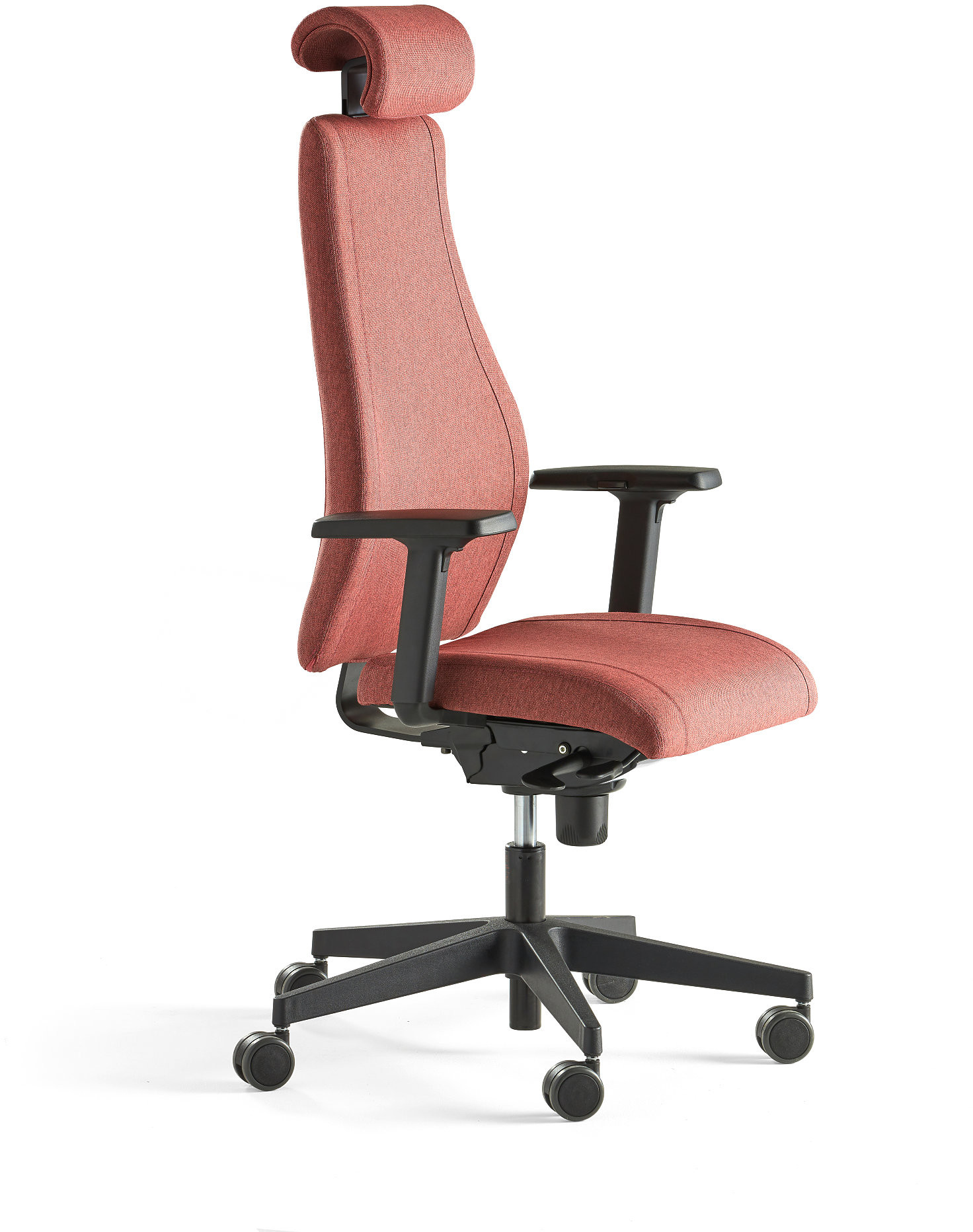 AJ Produkty Krzesło biurowe Lancaster, wysokie oparcie, śliwkowy