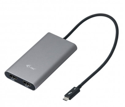 i-tec Adapter Thunderbolt 3 Dual 60Hz do notebooków i tabletów TB3DUAL4KHDMI