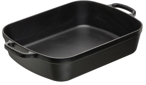 Le Creuset Bratreine 20184370000422 naczynie żaroodporne, prostokątne, czarny, standard 20184370000422