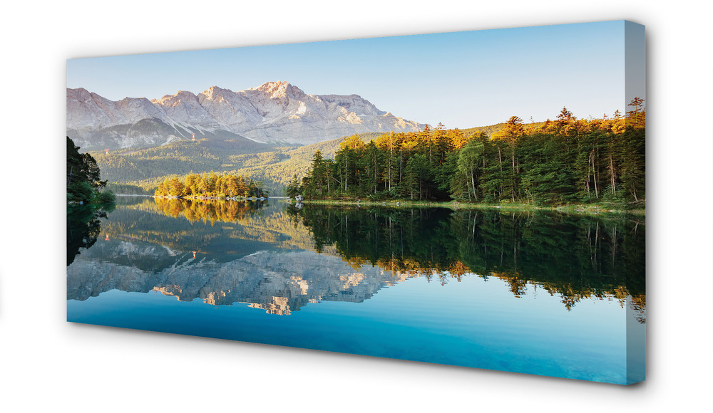 PL Tulup Obrazy na płótnie Niemcy Góry jezioro las 100x50cm