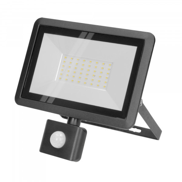 Orno BULLED S 50W naświetlacz z PIR, 4000lm, IP44, 4000K, Alu+szkło