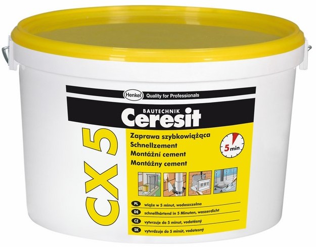 Ceresit Zaprawa monta$288owa szybkowi$289$290$291ca CX 5 wiadro 2 kg 1497361