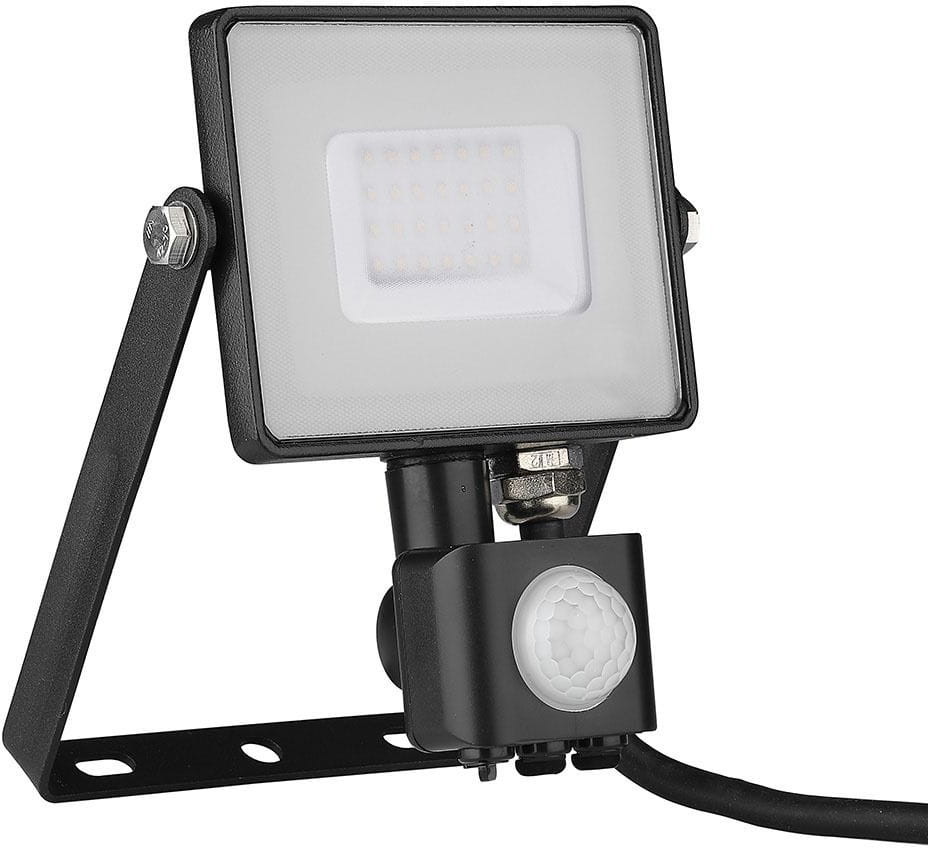 Zdjęcia - Naświetlacz LED / lampa zewnętrzna V-TAC Naświetlacz 30W 6400K  SAMSUNG LED z czujnikiem VT-30-S 