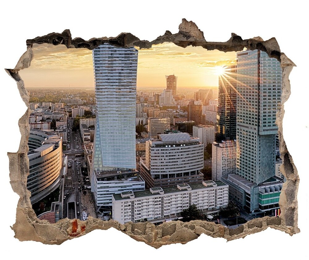 Wallmuralia.pl Fototapeta dziura na ścianę Warszawa Polska