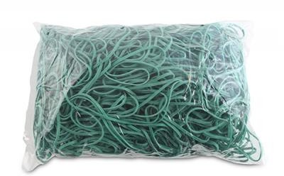 OFFICE PRODUCTS Gumki recepturki OFFICE PRODUCTS, średnica 130mm, 1,5x3mm, 60% kauczuku, 1000g, zgrzewka, zielone 18109339-02