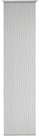 Deko Trends Dekoracja Trends zasłona przesuwna z karniszy panelowych i drążkiem obciążeniowym, poliester, bardziej aluminiowa szare, 245 x 60 cm Binago 90