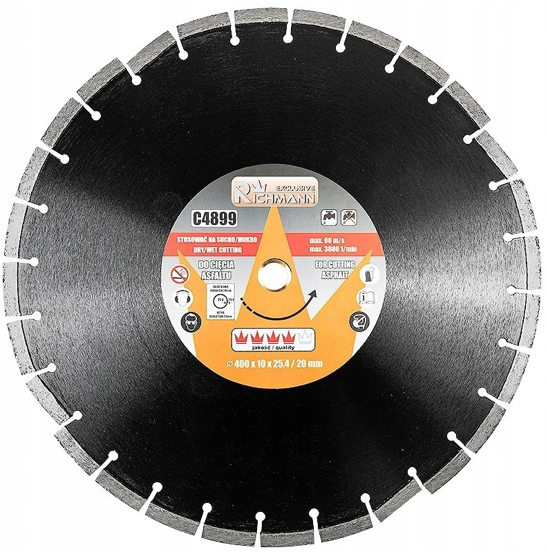 C4899 Tarcza Diam 400x25,4/20mm Do Cięcia Asfaltu