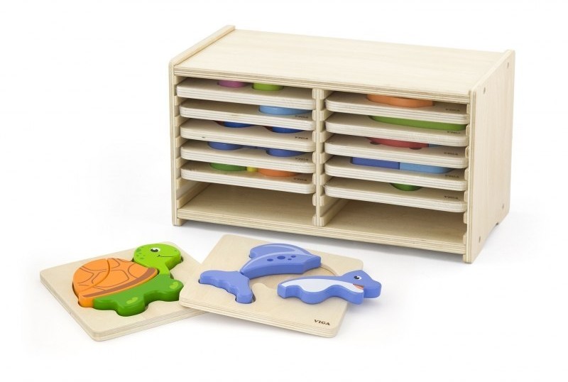VIGA VIGA Drewniane Puzzle Blokowe 51423