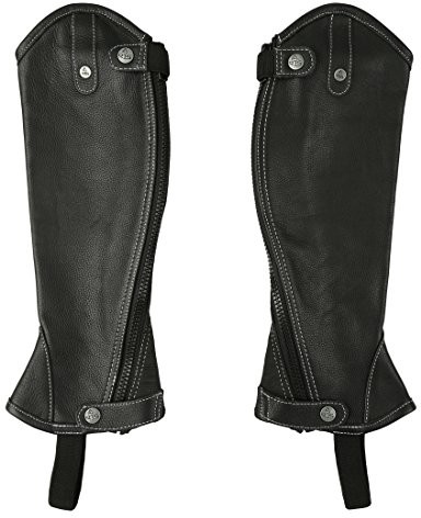 RTS dla kobiet z kontrastującymi szwami skórzana czapsy, czarny, XS 1522-200-XS