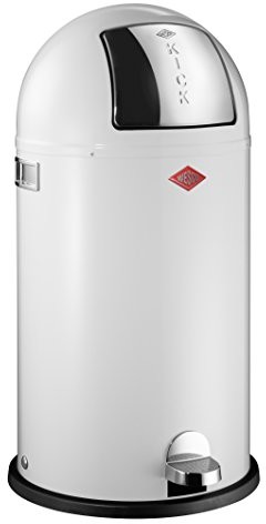 Wesco pojemnik na odpadki Kickboy, biały, pojemność: 40 l 177731-01