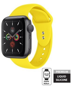 Apple Crong Pasek Crong Liquid Band - Pasek Watch 42/44 mm żółty CRG-44LQB-YEL