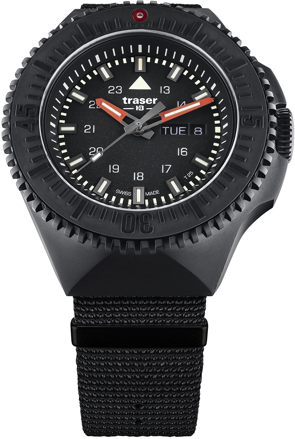 Traser Zegarek TS-109854 P69 Black Stealth Black NATO Strap -