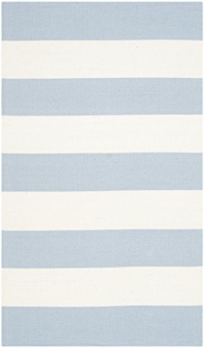 Safavieh mtk712 K La PAZ ręcznie tkany dywan, bawełna, błękitna/kość słoniowa MTK712K-3