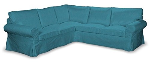 FRANC-TEXTIL 640  705  16 Ektorp pokrowiec na sofę narożną, Etna, turkusowy 640-705-16
