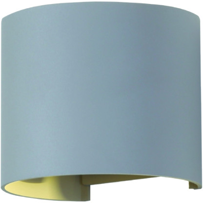 V-tac kinkiet zewnętrzny LED VT-759 6W 4000K 660lm szary okrągły IP65 A+ SKU 7092