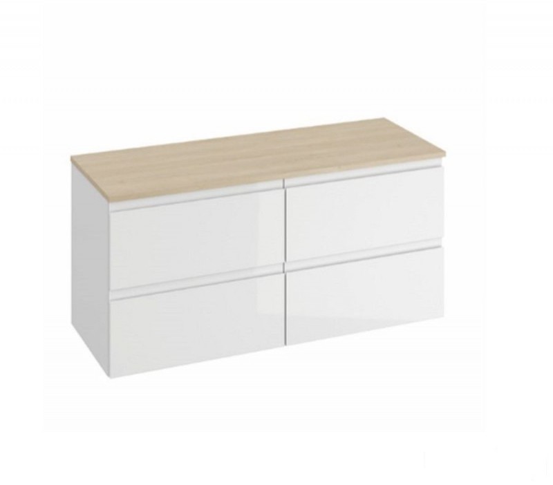 Cersanit Zestaw szafek z blatem 118 biały Moduo S929-010 + S929-010 + S590-025) __RATY 0% __ S929-010 + S929-010 + S590-025