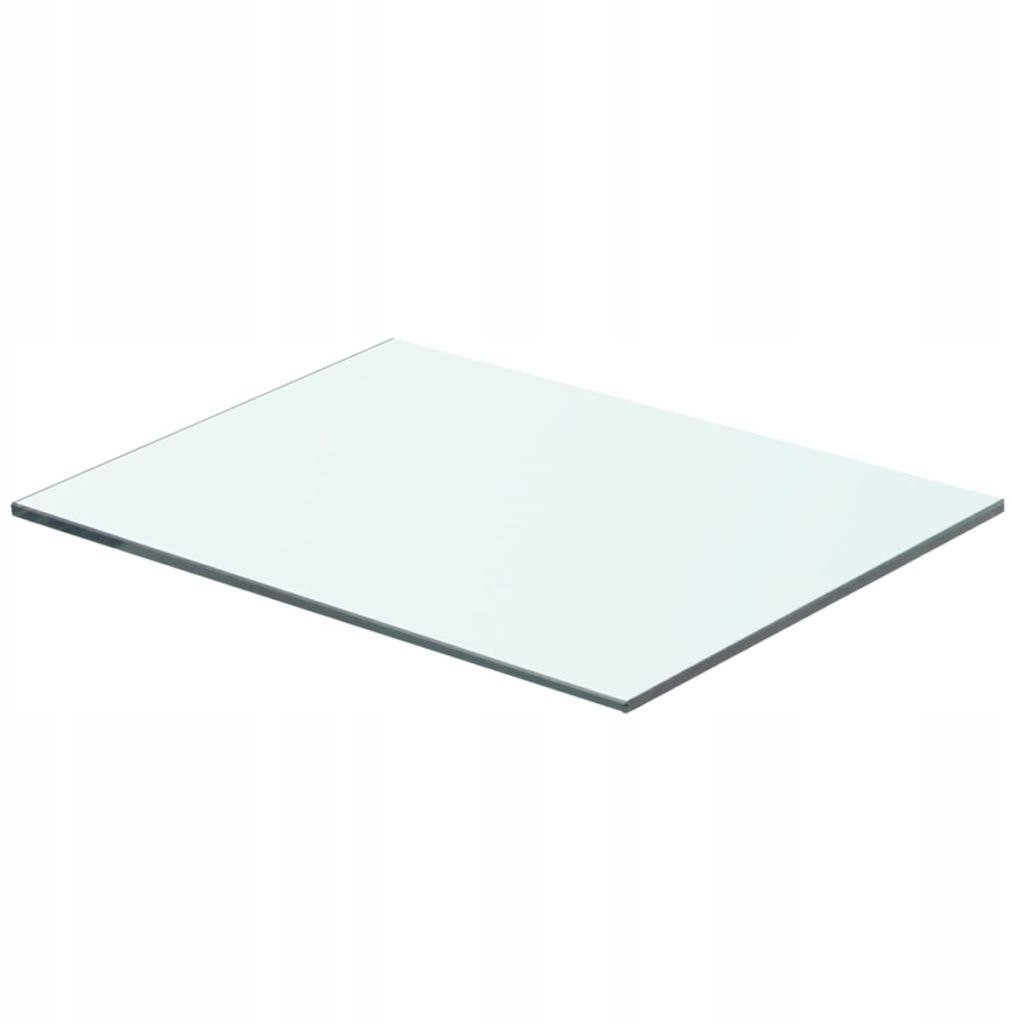 Szklany, bezbarwny panel, 40x25 cm