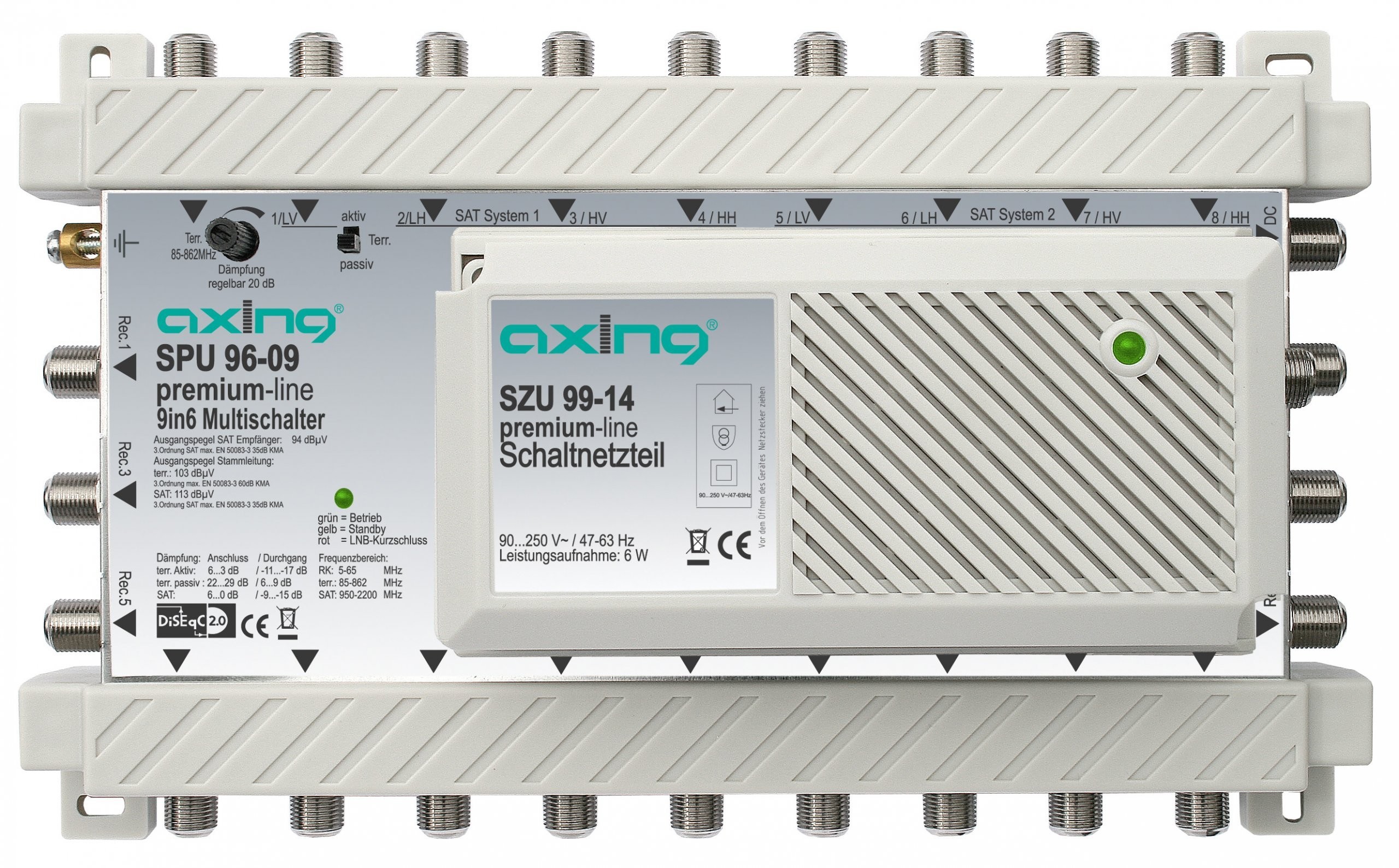 Axing Multiswitch 9/6 Spu 96-09 Kaskadowy
