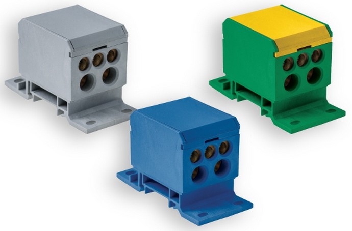 Pawbol Blok rozdzielczy 2x2,5-50mm2 4x2,5-16mm2 3x2,5-25mm2 E.4090/N