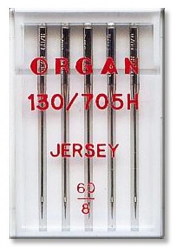Organ Igły do maszyn półpłaskie Jersey grubość 60 5205060