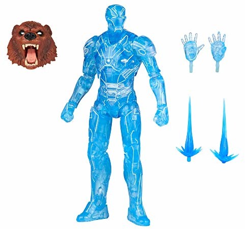 Hasbro MARVEL Marvel Legends Series 15 cm hologram Iron Man figurka zabawka, projekt premium i ogrodnictwo zawiera 2 akcesoria i 1 część do budowy F0358