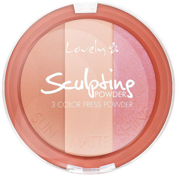 Lovely Lovely Sculpting Powder Puder Paleta 3 Pudrów do Konturowania LOV-0138