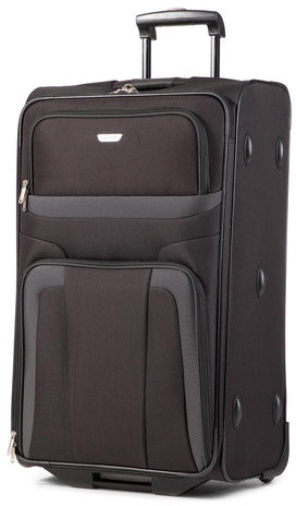 Travelite Duża Materiałowa Walizka Orlando 98489-01 Czarny