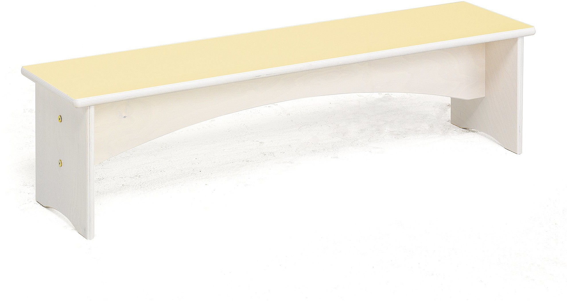 AJ Produkty Ławka SIGGE, 1200x300x300 mm, żółty
