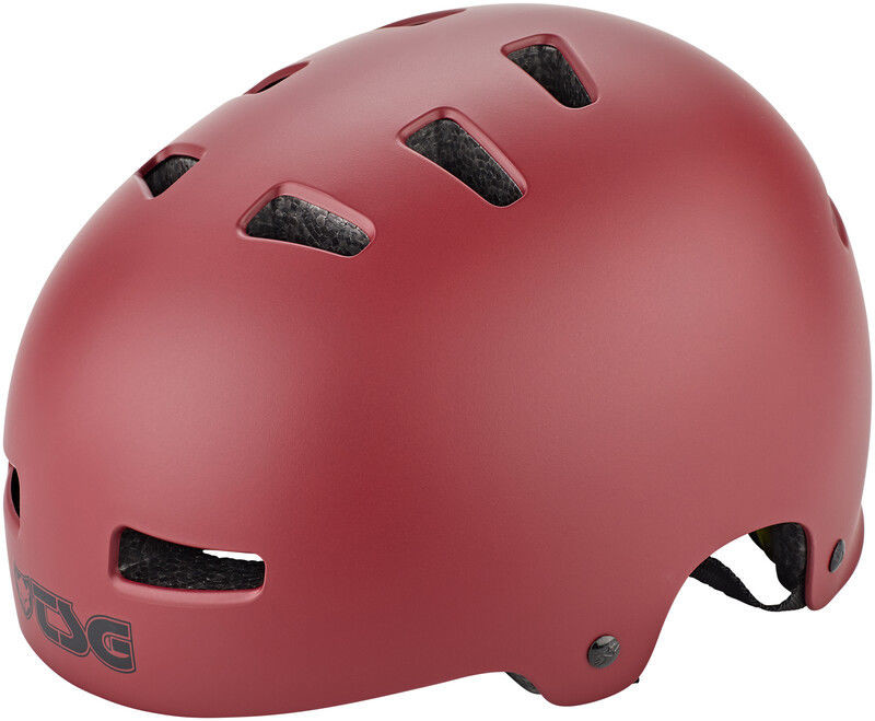 TSG Evolution Solid Color Kask rowerowy, satin oxblood L/XL 57-59cm 2020 Kaski BMX i Dirt 75046-satin oxblood-L/XL