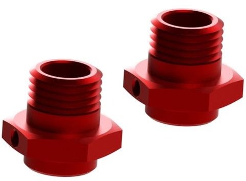 ARRMA Nakrętki do kół HEX ARRMA 16.5mm czerwone 2szt AR310484) 10709