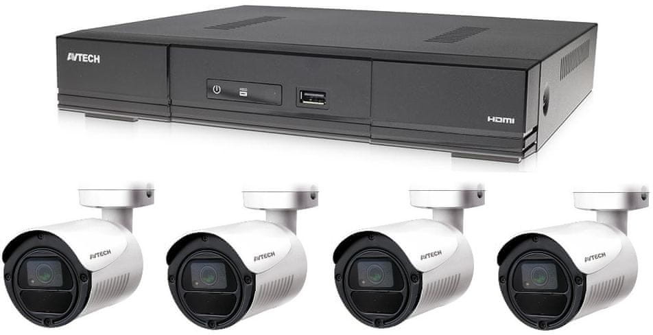 Avtech ZESTAW 1x DVR DGD1005AV i 4x 2MPX Bullet kamera DGC1105YFT + 2x zasilacz GRATIS!