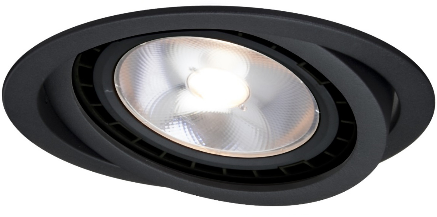 Light Prestige Nero oczko podtynkowe ruchome czarne LP-4424/1RS BK movable