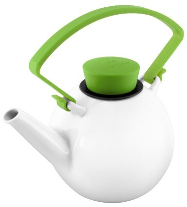 QDO qdo dzbanek na herbatę z uchwytem Clip, porcelana, zielony Q567369